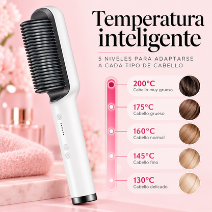 Cepillo Alisador Plancha 2 en 1